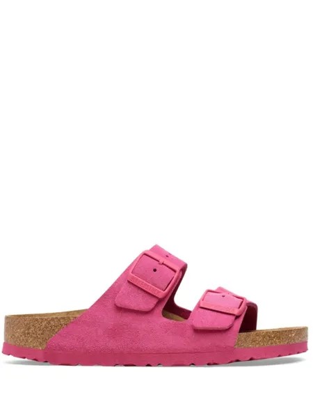 Birkenstock шлепанцы Arizona с пряжками, розовый