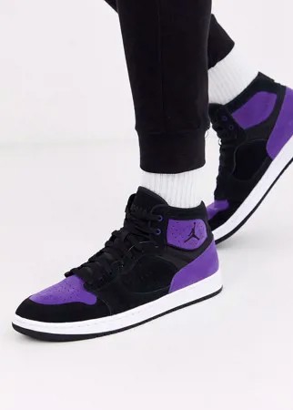 Черно-фиолетовые кроссовки Nike Jordan Access-Черный