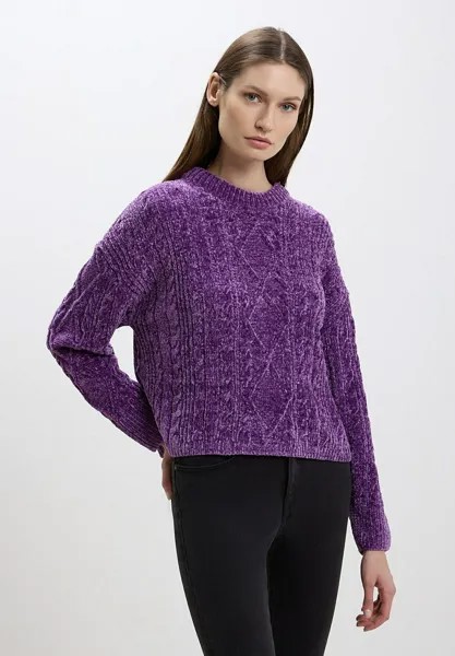 Свитер Ciniglia Con Trecce Calliope, цвет viola
