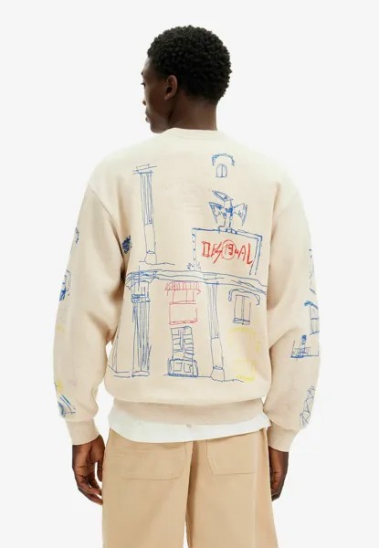 Толстовка с капюшоном Desigual, бежевый