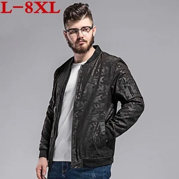 Новинка 2020, модель 8XL, 7XL, 6XL, Женская камуфляжная куртка, Мужская весенне-осенняя Свободная куртка с Бейсбольным воротником, оригинальная кур...