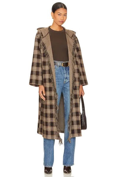 Пальто LNA Dutton Plaid, цвет Brown Plaid