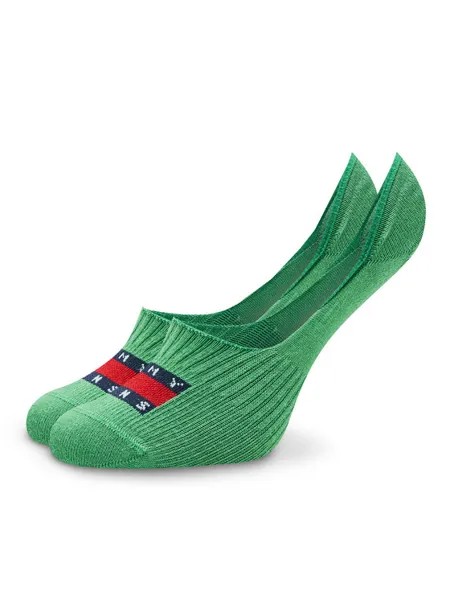 Носки-кроссовки унисекс Tommy Jeans, зеленый