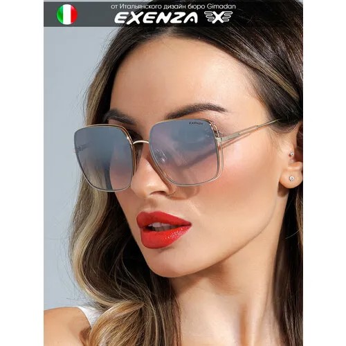 Солнцезащитные очки Exenza, серый, золотой