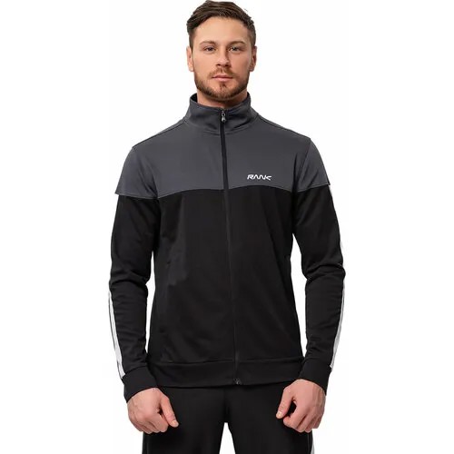 Олимпийка RANK Sportstyle Pique Knit, размер S, , черный, серый