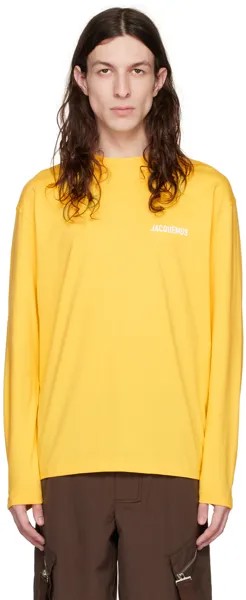 Желтая футболка Le T-Shirt Manches Longues' Футболка Jacquemus
