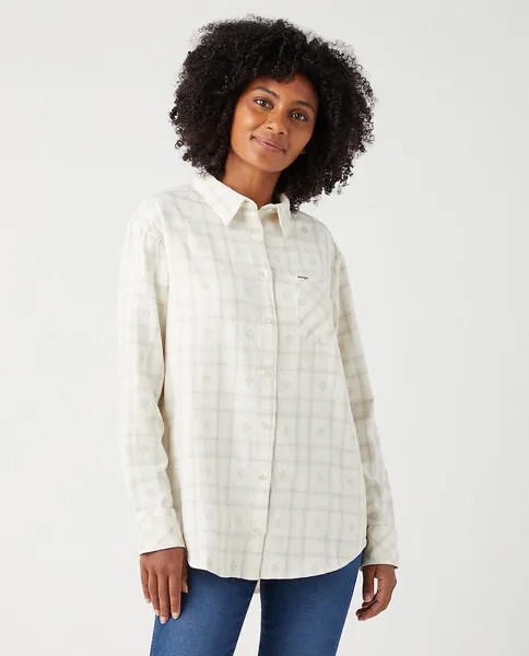 Клетчатая женская рубашка с нагрудным карманом Wrangler