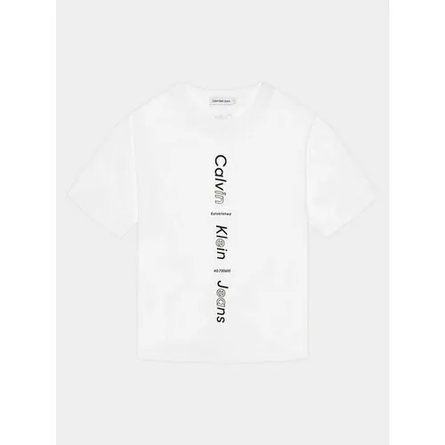 Футболка Calvin Klein Jeans, размер 14Y [MET], белый