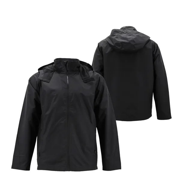Мужская водонепроницаемая легкая ветровка с капюшоном, черная куртка на молнии