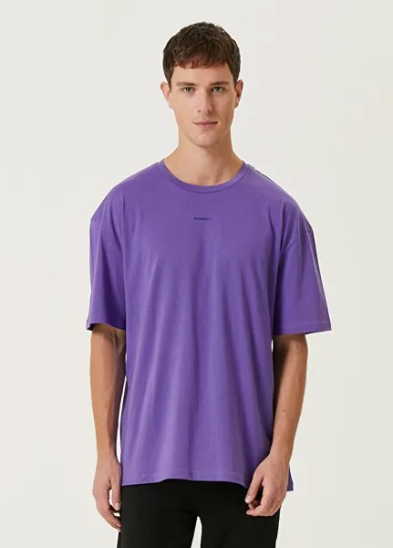 Пурпурная футболка с вышивкой этамина Academia