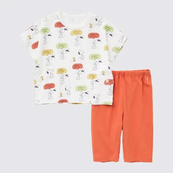 UNIQLO BT PEANUTS Dry Pajama (Graphic T/Short Sleeve) A