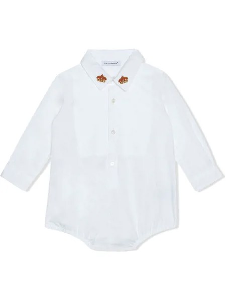 Dolce & Gabbana Kids рубашка с вышивкой