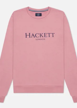 Мужская толстовка Hackett London Logo Crew Neck, цвет розовый, размер L