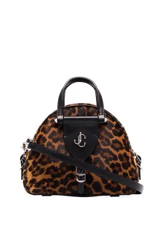 Jimmy Choo мини-сумка Vareene с леопардовым принтом