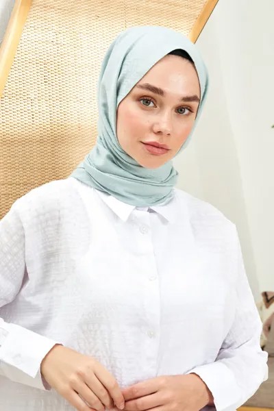 Палантин женский MADAME POLO 5618, бирюзовый (доставка из-за рубежа)
