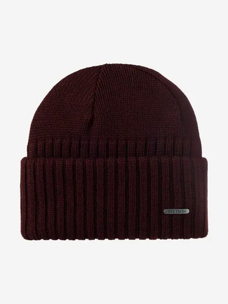 Шапка с отворотом STETSON 8519301 NORTHPORT (малиновый), Мультицвет