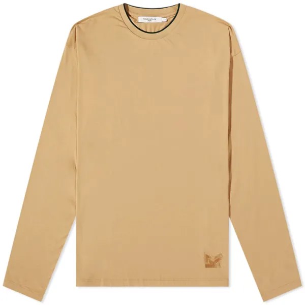 Футболка Maison Kitsuné Long Sleeve Tonal MK Embroidery Tee