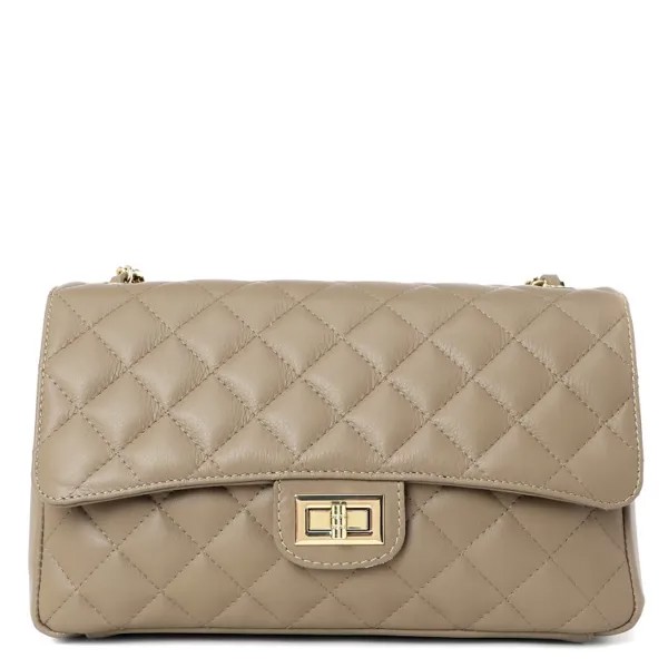 Сумка женская Pierre Cardin 1371 бежево-коричневый, 16х28х9 см