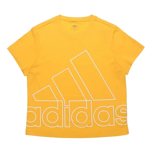 Футболка fav bl футболка спортивная повседневная футболка с коротким рукавом Adidas, желтый