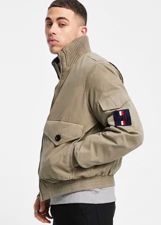 Бомбер Tommy Hilfiger Icon-Светло-бежевый цвет