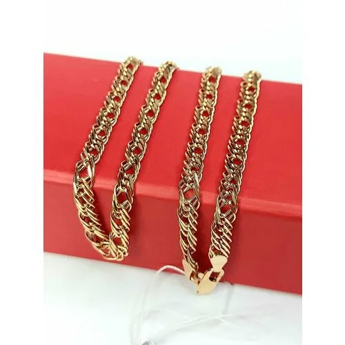 Цепь SKOROBOGATOV JEWELRY, красное золото, 585 проба, длина 55 см, средний вес 3.2 г