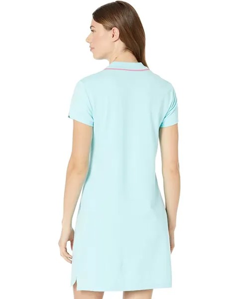 Платье U.S. POLO ASSN. Solid Polo Dress, цвет Easy Turquoise