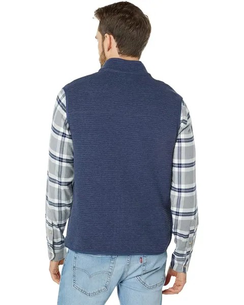 Утепленный жилет Southern Tide Ridgepoint Heather Reversible Vest, цвет Heather True Navy