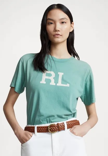 Футболка с принтом Tee Short Sleeve Polo Ralph Lauren, цвет fairway green