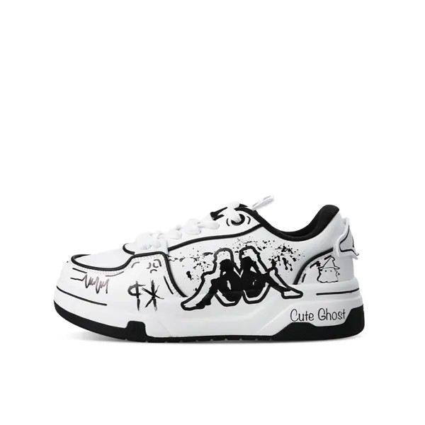 Кроссовки Kappa Skateboarding Shoes Women's Low-top, черный/белый