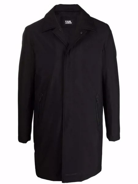 Karl Lagerfeld однобортное пальто длины миди