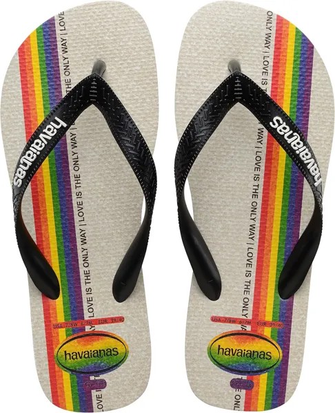 Шлепанцы Top Pride Havaianas, цвет Black/Black