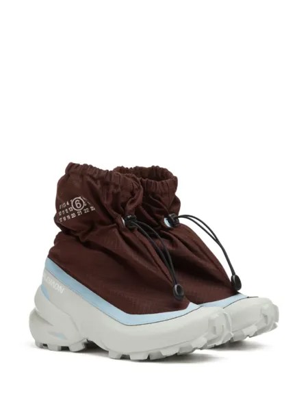 Maison Margiela кроссовки Cross из коллаборации с Salomon, коричневый