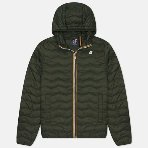 Куртка K-WAY jack eco warm демисезонная, подкладка, размер xl, зеленый