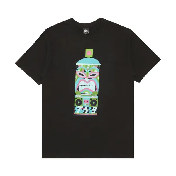 Футболка Stussy Hawaiian Spraycan, черная