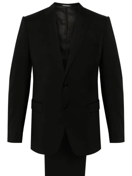 Emporio Armani костюм из натуральной шерсти, черный