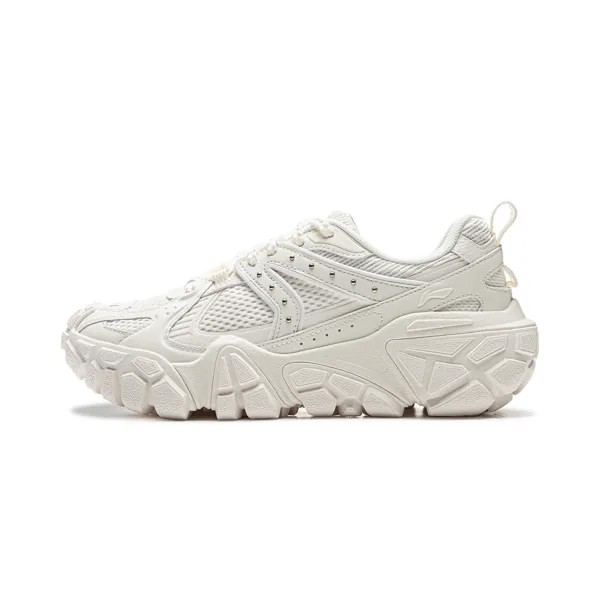 Кроссовки LINING Dunes Lifestyle Shoes Women's Low-top Milky White, слоновая кость