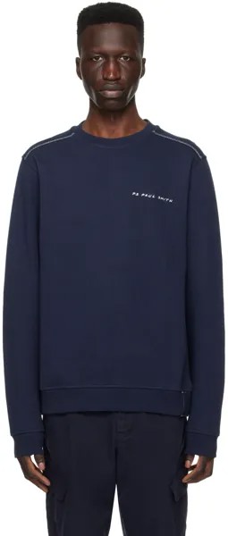 Темно-синий свитер с вышивкой Ps By Paul Smith