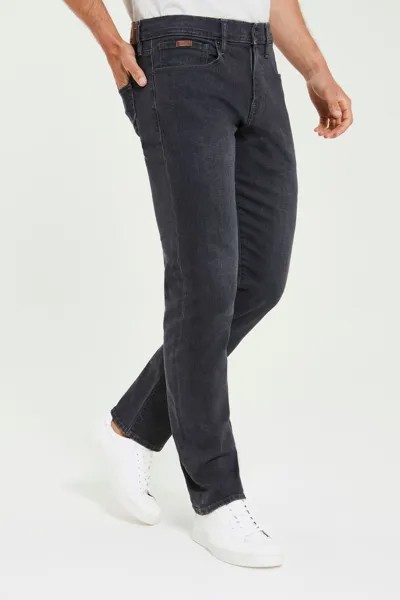 Серая мочалка и джинсовые зауженные джинсы U.S. Polo Assn, серый