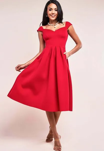 Коктейльное платье / Вечернее платье Goddiva, красный