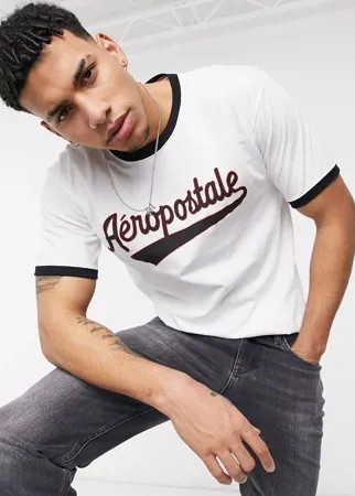 Футболка с окантовкой Aeropostale-Черный цвет