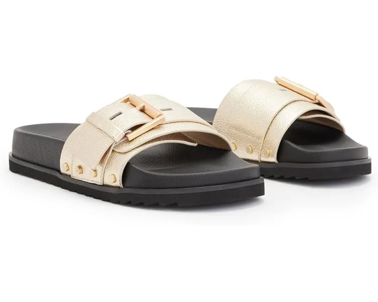 Сандалии AllSaints Ellie Stud Slider, золотой