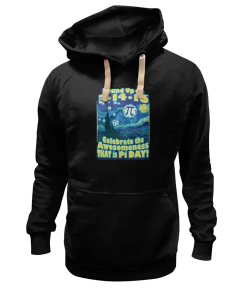 Худи Printio День числа пи черное 2XL