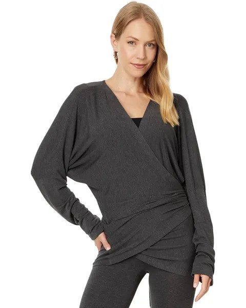 Топ Norma Kamali Dolman Wrap Top, цвет Dark Grey