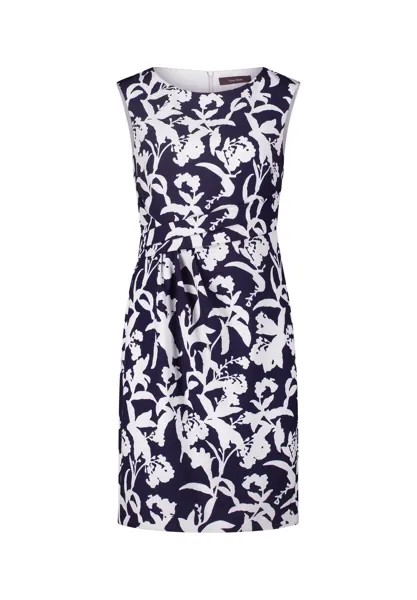 Коктейльное платье облегающее фигуру Vera Mont, цвет Dark Blue White