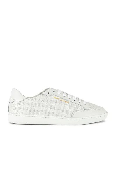 Кроссовки Saint Laurent SL /10 Low Top, цвет Optic White & Optic White