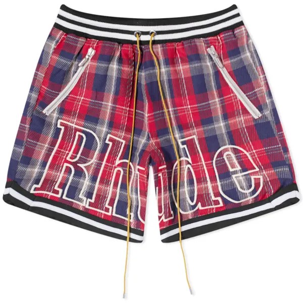 Фланелевые шорты Rhude с логотипом, мультиколор