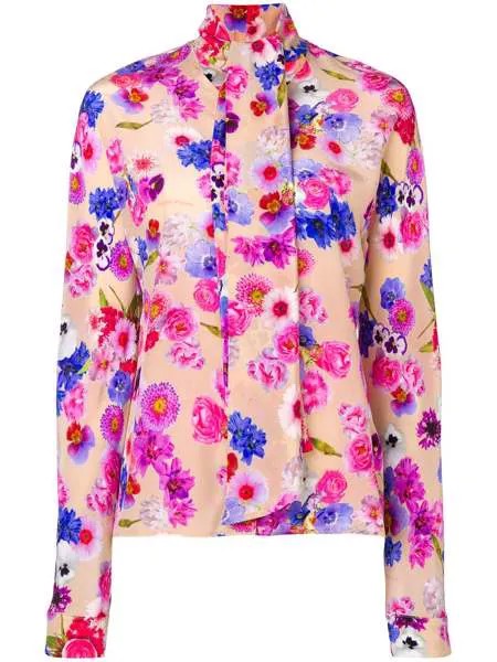 Natasha Zinko pussy bow floral blouse