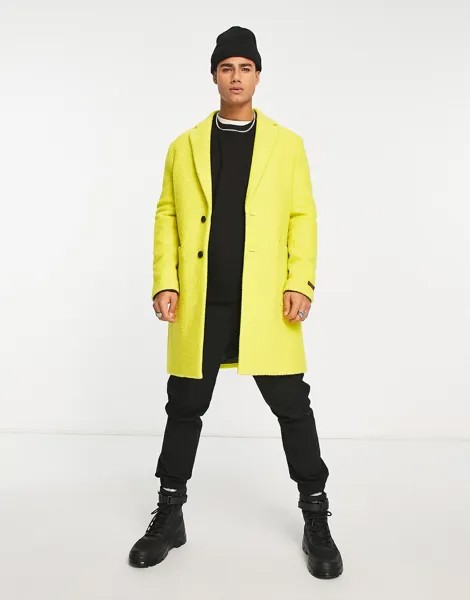 Желтое удлиненное пальто Devils Advocate
