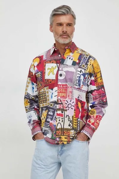 Рубашка GIUSSEPE из хлопка Desigual, мультиколор