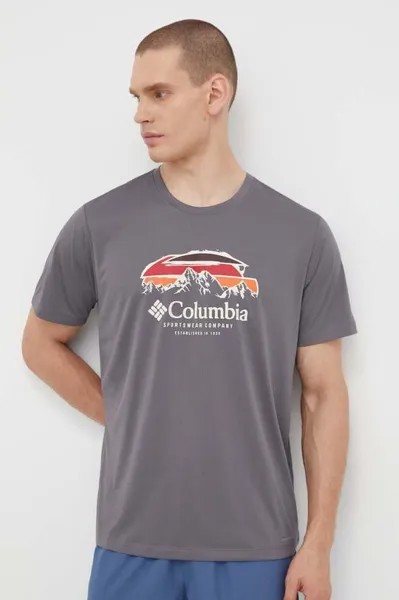 Спортивная футболка для походов Columbia, серый